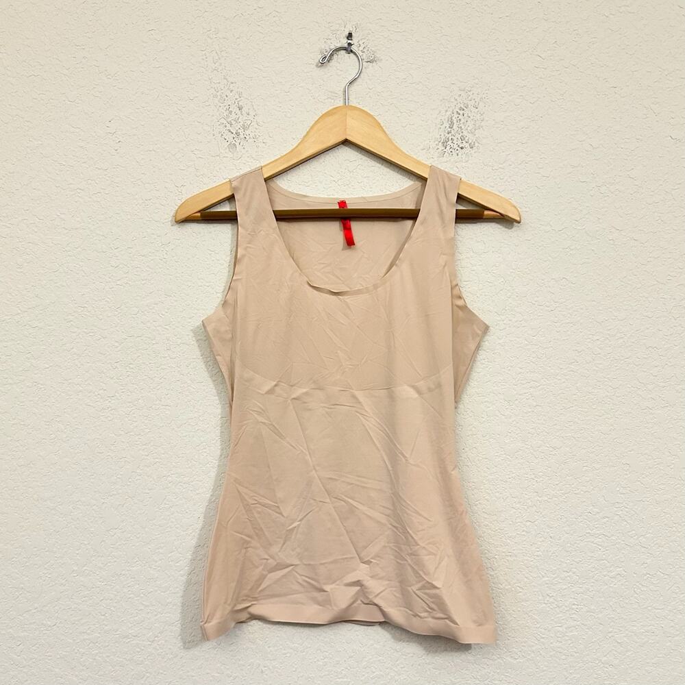 SPANX Invisible Tank Top Champagne Beige Seamless Cami Shapewear